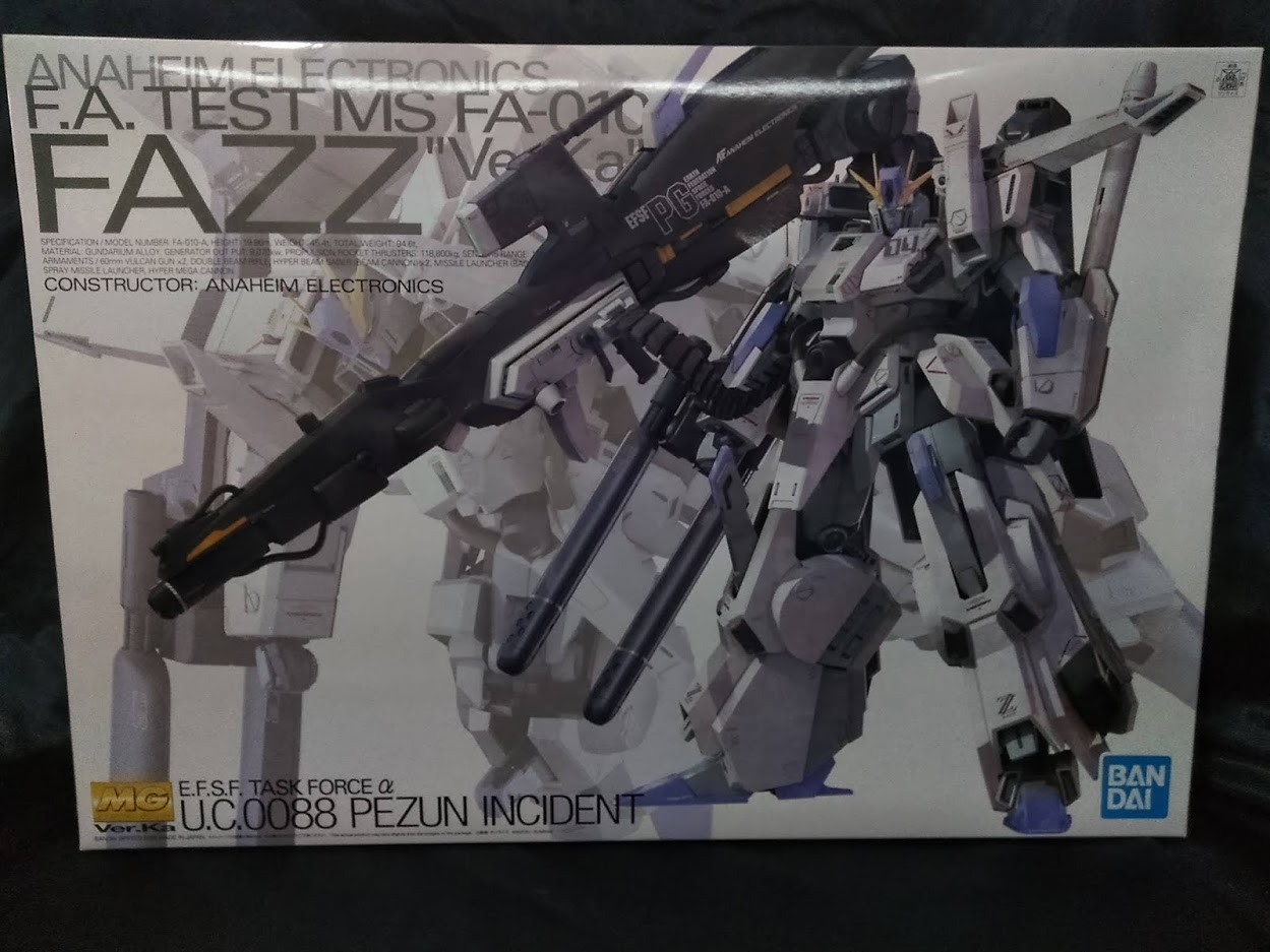 ゼスト所沢店の買取情報！！『バンダイのMG 1/100 FAZZ Ver.Ka 』